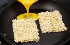 Just pour eggs over ramen and the result will be amazing! Easy and delicious!